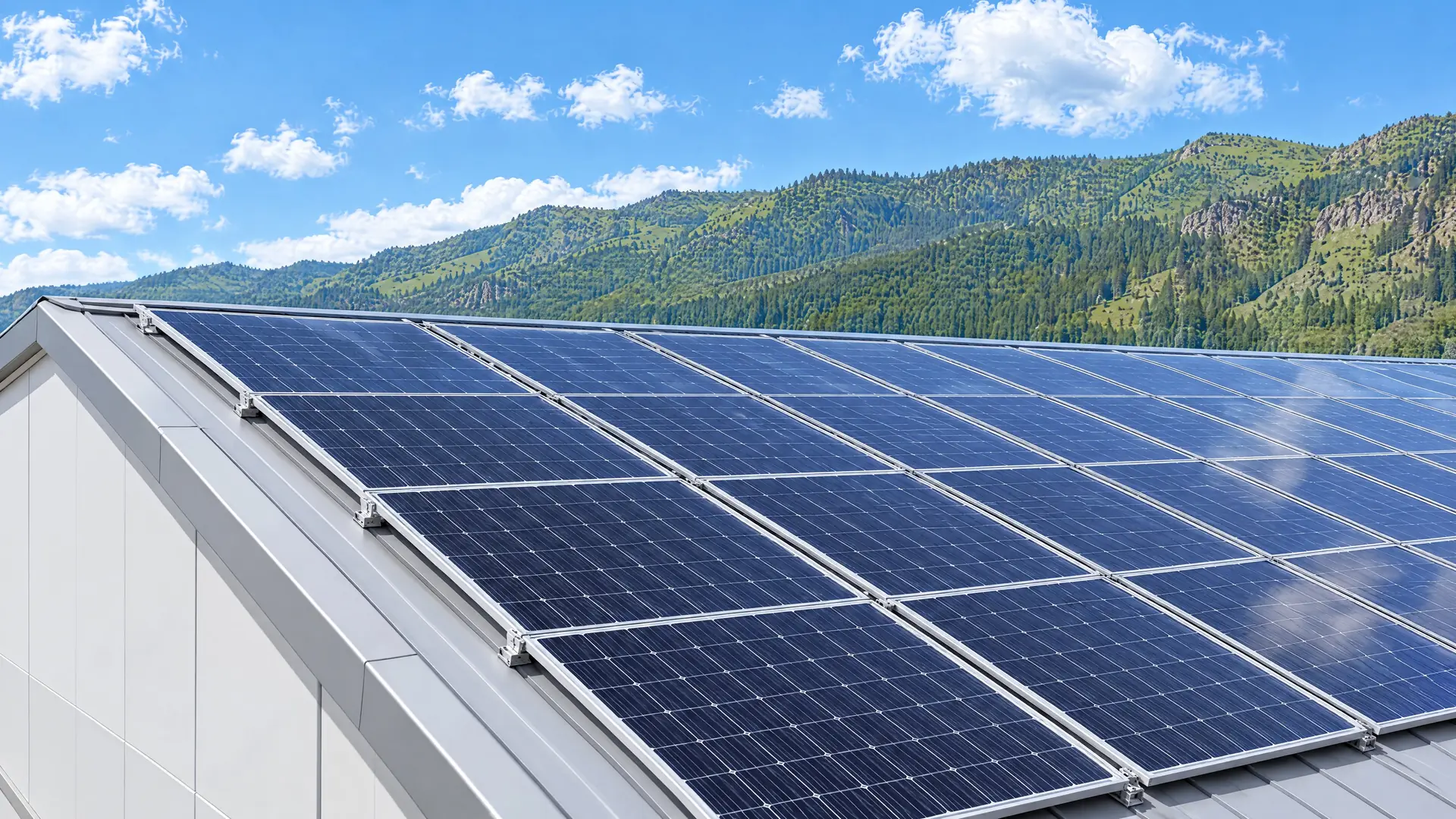 Үйлдвэрийн дээвэр дээрх Trina Solar Vertex хавтан
